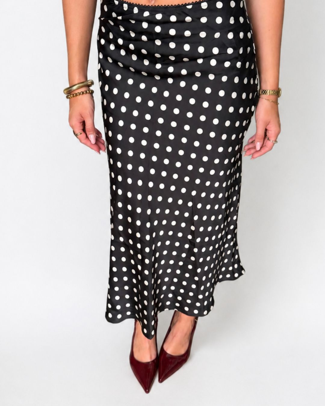 Polka Maxi Skirt