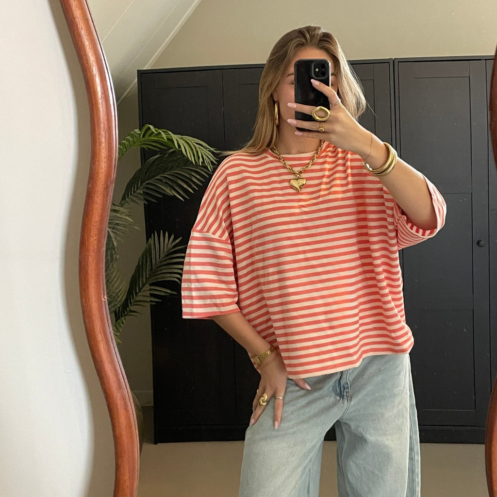 Oversized Tee Roze