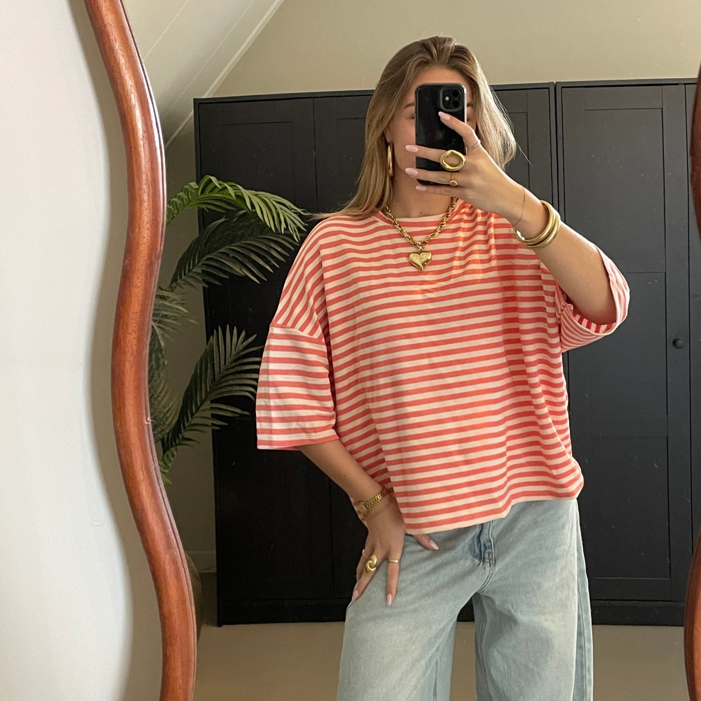 Oversized Tee Roze