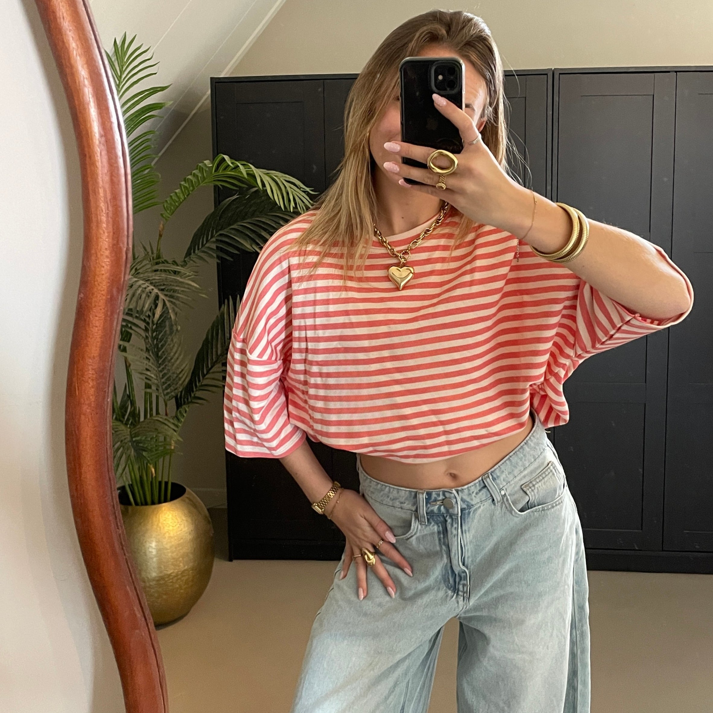 Oversized Tee Roze