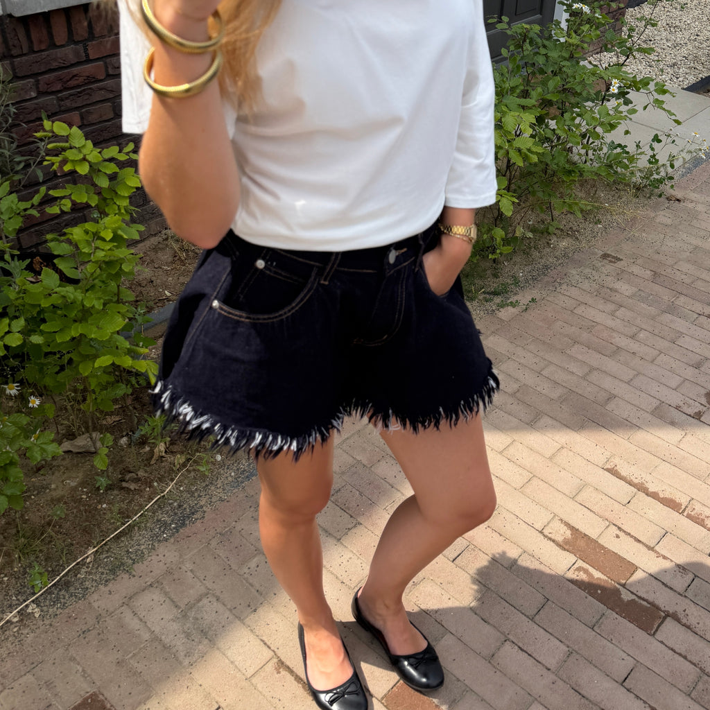 Raw Denim Shorts