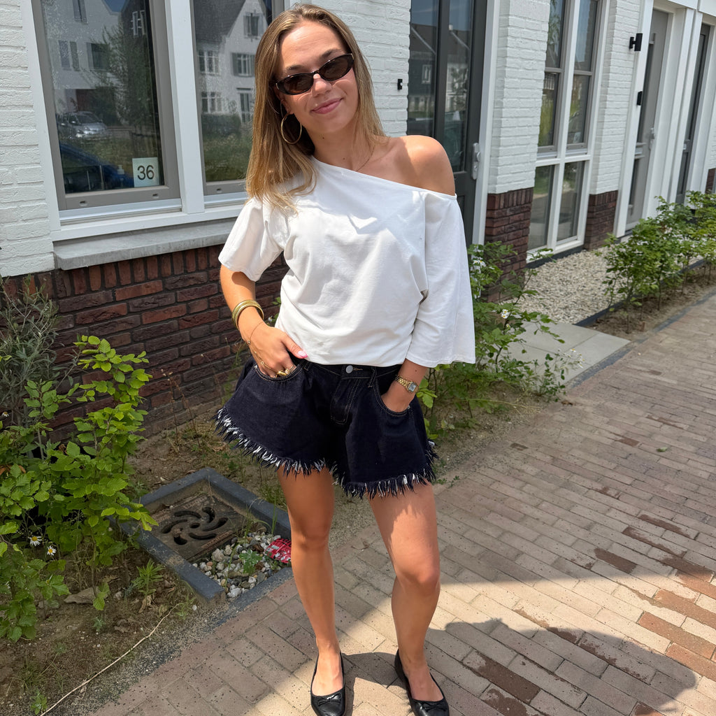 Raw Denim Shorts