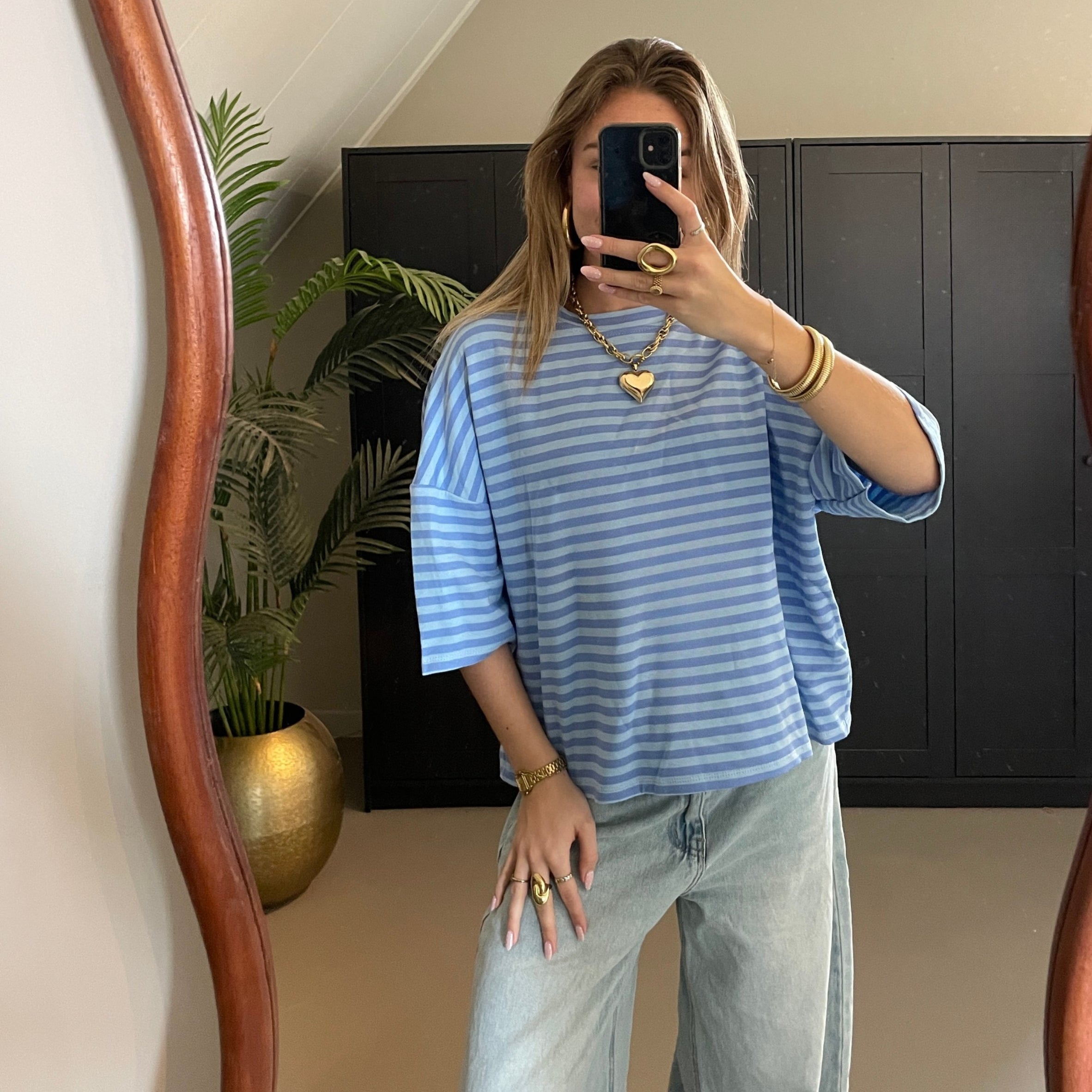 Oversized Tee Blauw