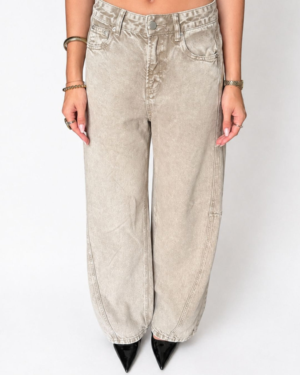 Jeans Denim Beige