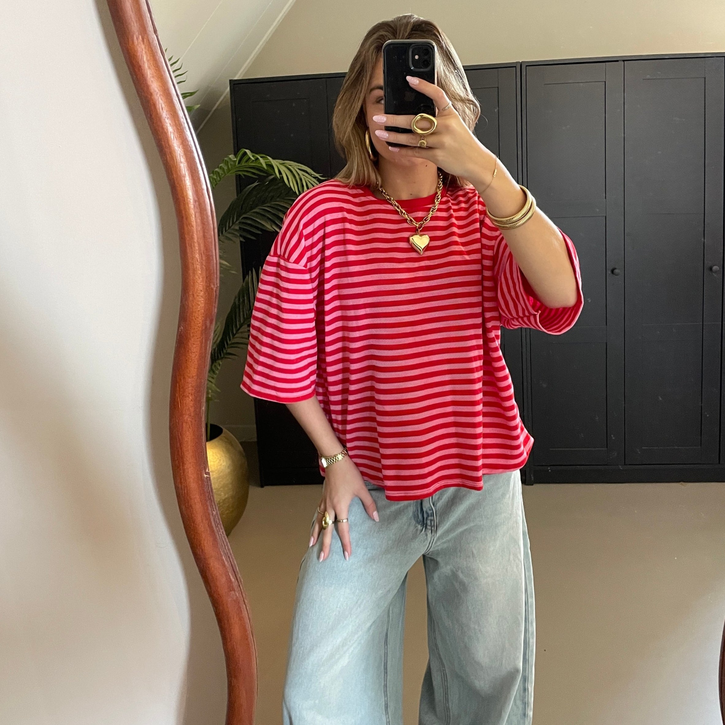 Oversized Tee Rood
