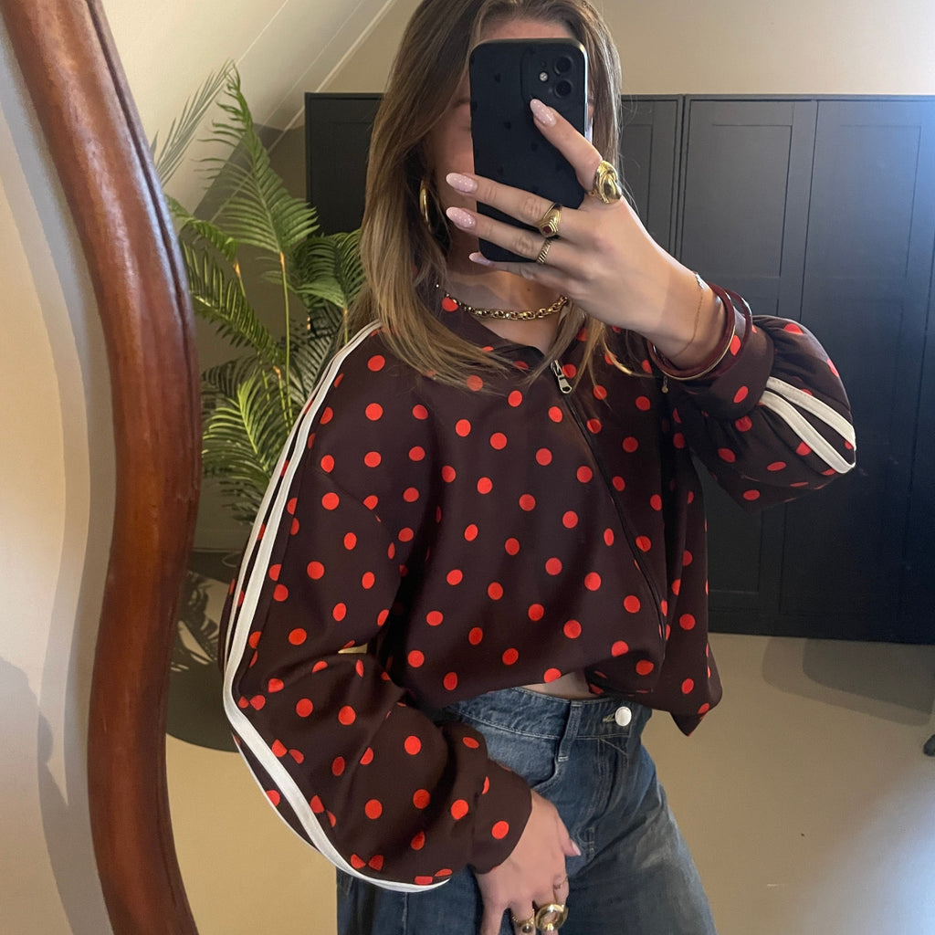 Polka Dot Vest Bruin