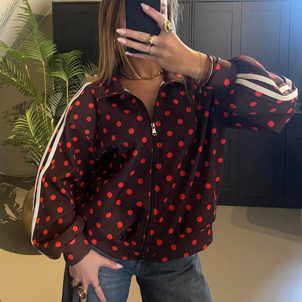 Polka Dot Vest Bruin